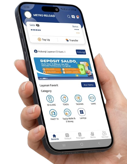 agen pulsa online termurah metro reload